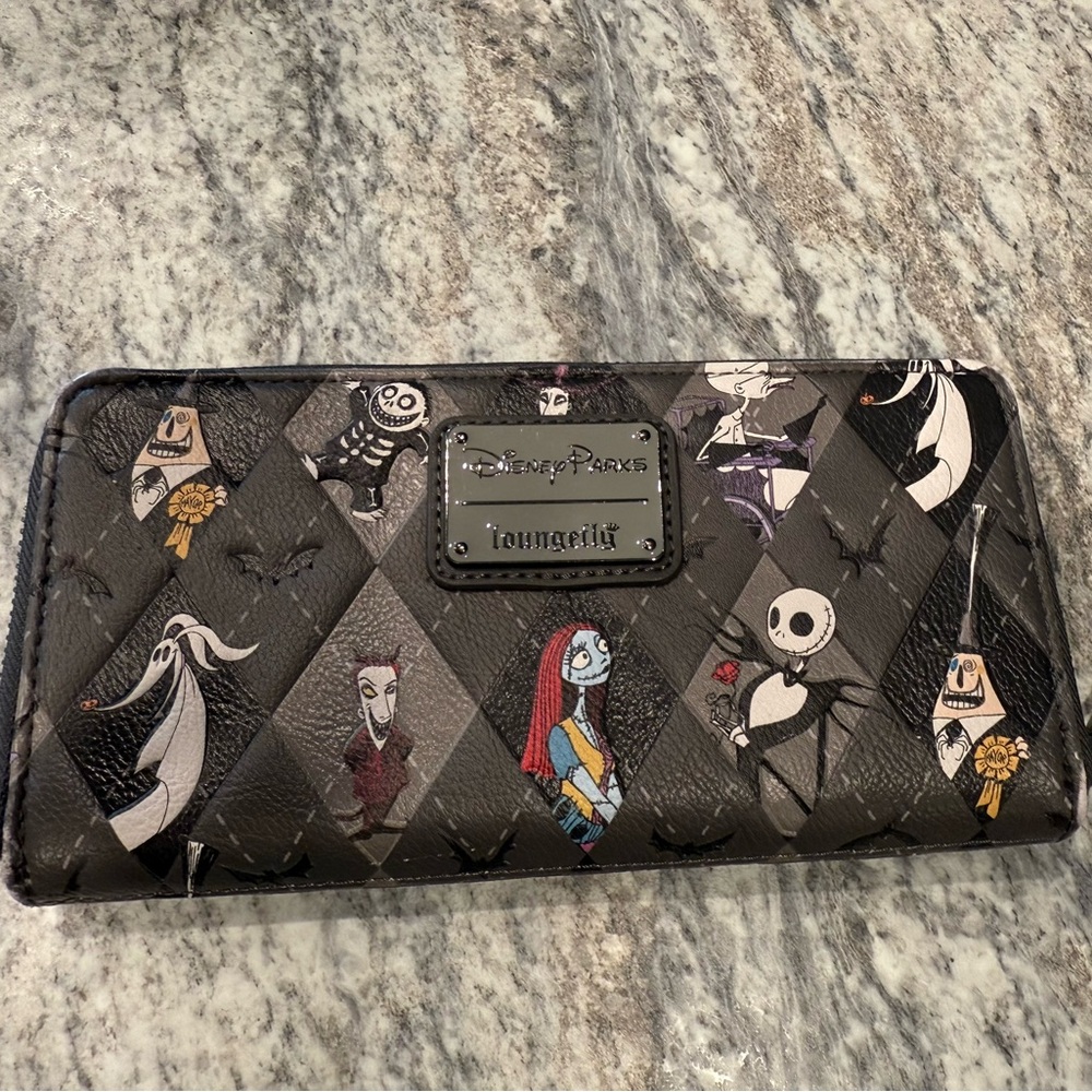 Loungefly Disney Parks Nightmare Before Christmas Wallet - Black
